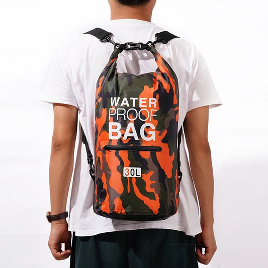 30L 15L Waterproof Dry Bags With Wet Separation Pocket Backpack For Kayaking Boating Swimming Outdoor Sports Bag XAZ9 - Checkouts UK