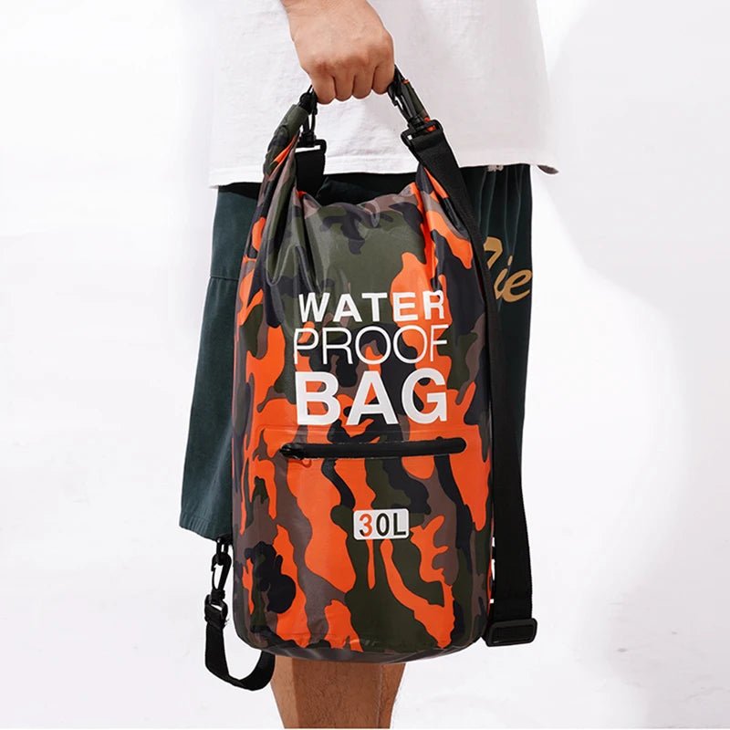 30L 15L Waterproof Dry Bags With Wet Separation Pocket Backpack For Kayaking Boating Swimming Outdoor Sports Bag XAZ9 - Checkouts UK