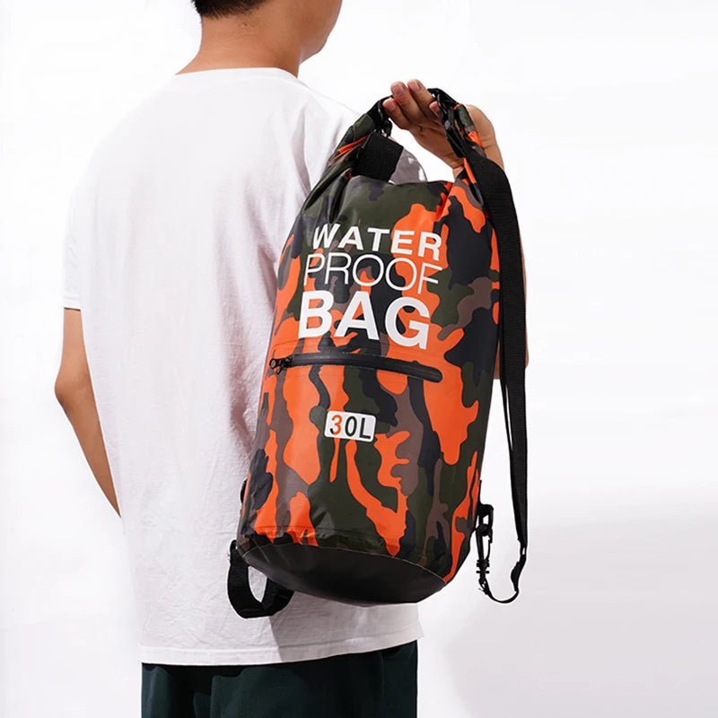 30L 15L Waterproof Dry Bags With Wet Separation Pocket Backpack For Kayaking Boating Swimming Outdoor Sports Bag XAZ9 - Checkouts UK