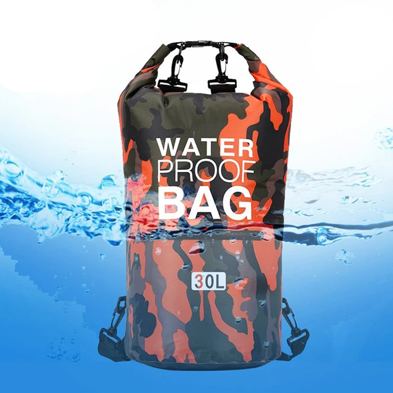 30L 15L Waterproof Dry Bags With Wet Separation Pocket Backpack For Kayaking Boating Swimming Outdoor Sports Bag XAZ9 - Checkouts UK