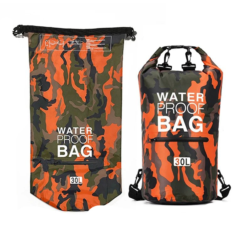 30L 15L Waterproof Dry Bags With Wet Separation Pocket Backpack For Kayaking Boating Swimming Outdoor Sports Bag XAZ9 - Checkouts UK