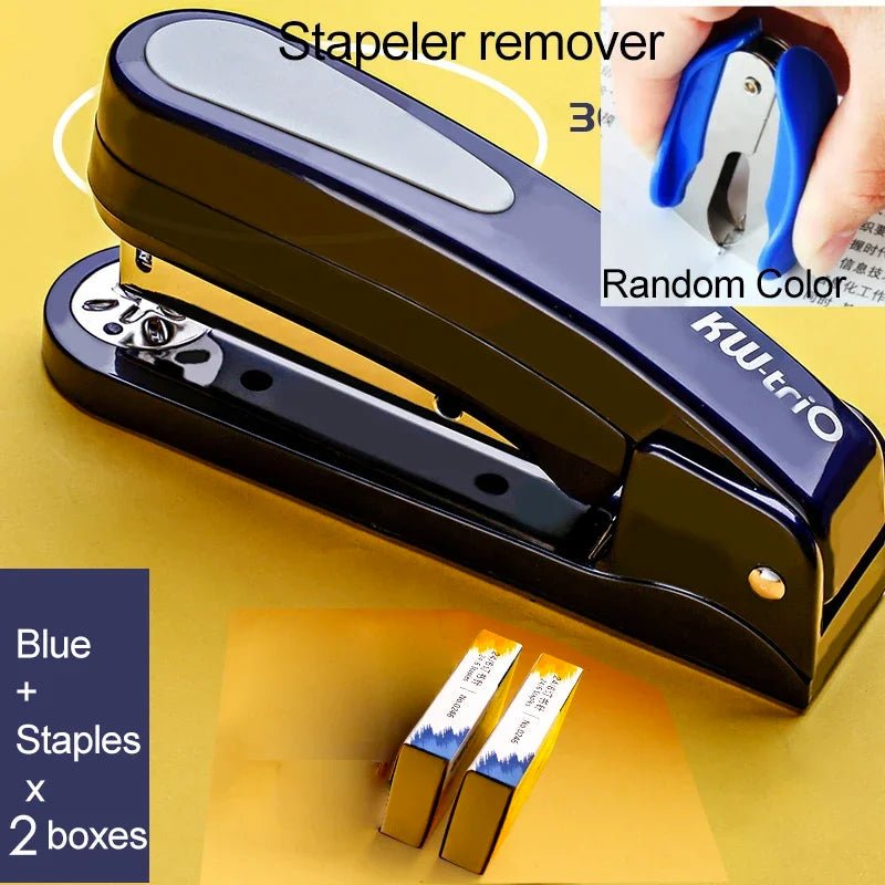 360 Rotatable Heavy Duty Stapler Use 24/6 Staples Effortless Long Stapler School Paper Staplers Office Bookbinding Supplies - Checkouts USA