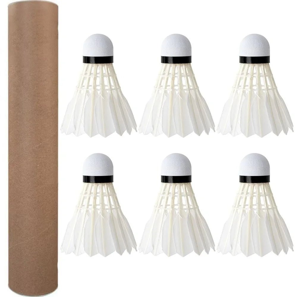 3/6/12Pcs Professional Badminton Shuttlecock Black Goose Feather Badminton Shuttlecock Training Sport Badminton Ball - Checkouts UK