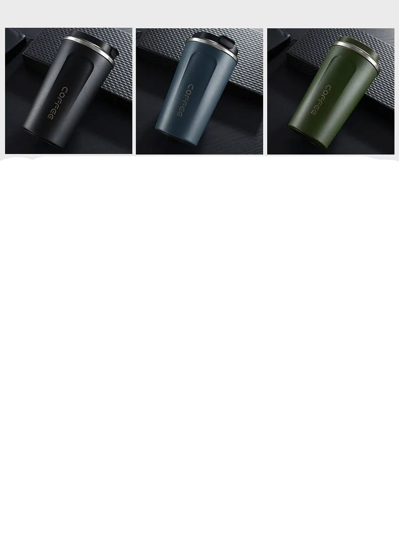 380/510ml Thermos Coffee Mug Stainless Steel Coffee Cup Temperature Display Vacuum Flask Thermal Tumbler Insulated Water Bottle - Checkouts UK