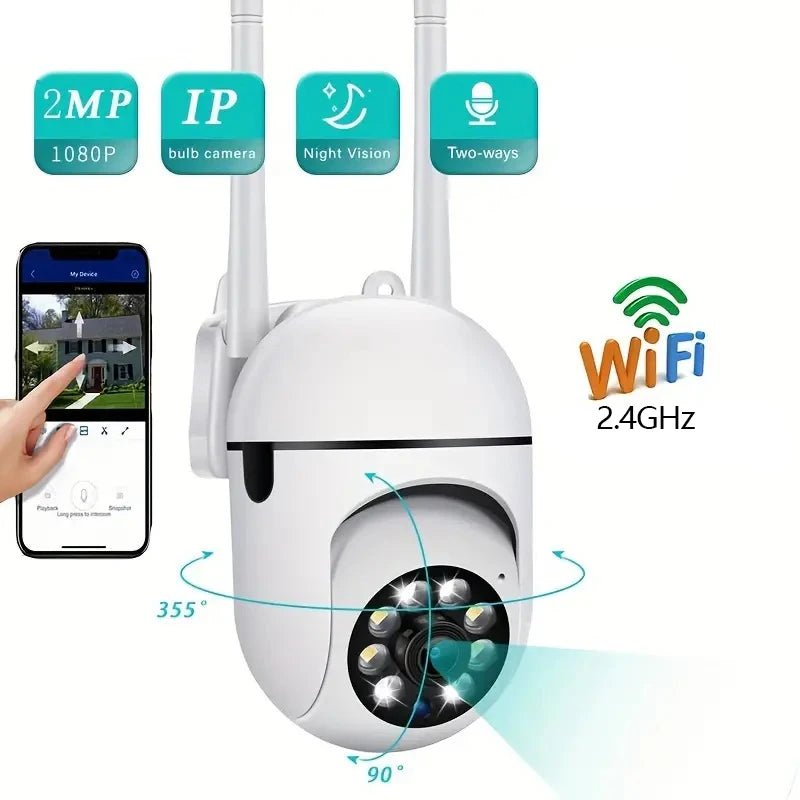 3MP WiFi Camera Home PTZ IP Camera Color Night Audio Wireless Surveillance Camera Auto Home Tracking Security CCTV Camera - Checkouts UK