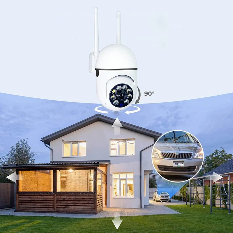 3MP WiFi Camera Home PTZ IP Camera Color Night Audio Wireless Surveillance Camera Auto Home Tracking Security CCTV Camera - Checkouts UK