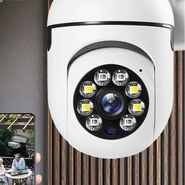 3MP WiFi Camera Home PTZ IP Camera Color Night Audio Wireless Surveillance Camera Auto Home Tracking Security CCTV Camera - Checkouts UK