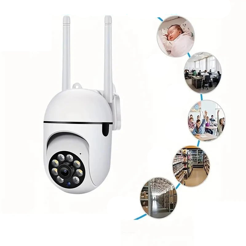 3MP WiFi Camera Home PTZ IP Camera Color Night Audio Wireless Surveillance Camera Auto Home Tracking Security CCTV Camera - Checkouts UK