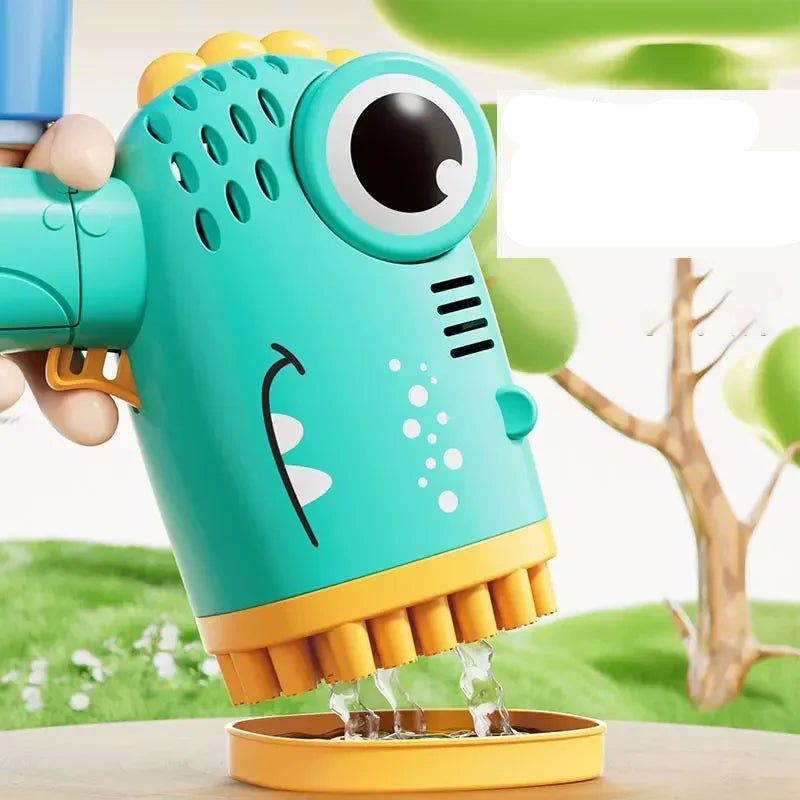 40 Holes Bubble Machine Gun Dinosaur Bubble Gun Automatic Machine Soap Bubble Gun Bath Toy Kids Toy (Not Include Battery) - Checkouts UK
