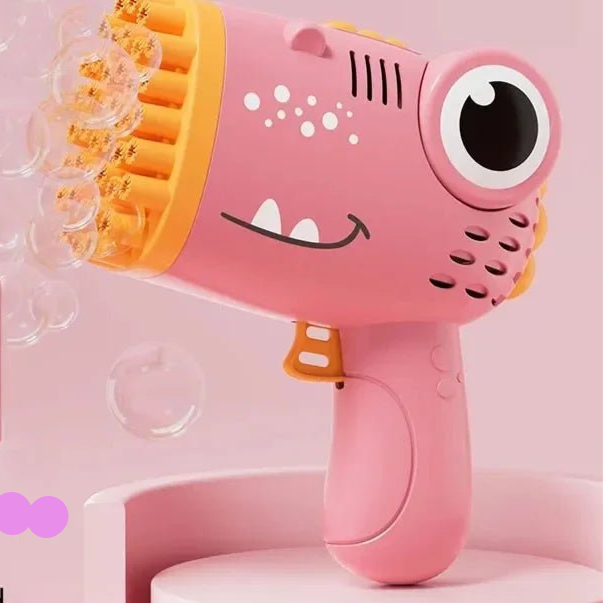 40 Holes Bubble Machine Gun Dinosaur Bubble Gun Automatic Machine Soap Bubble Gun Bath Toy Kids Toy (Not Include Battery) - Checkouts UK