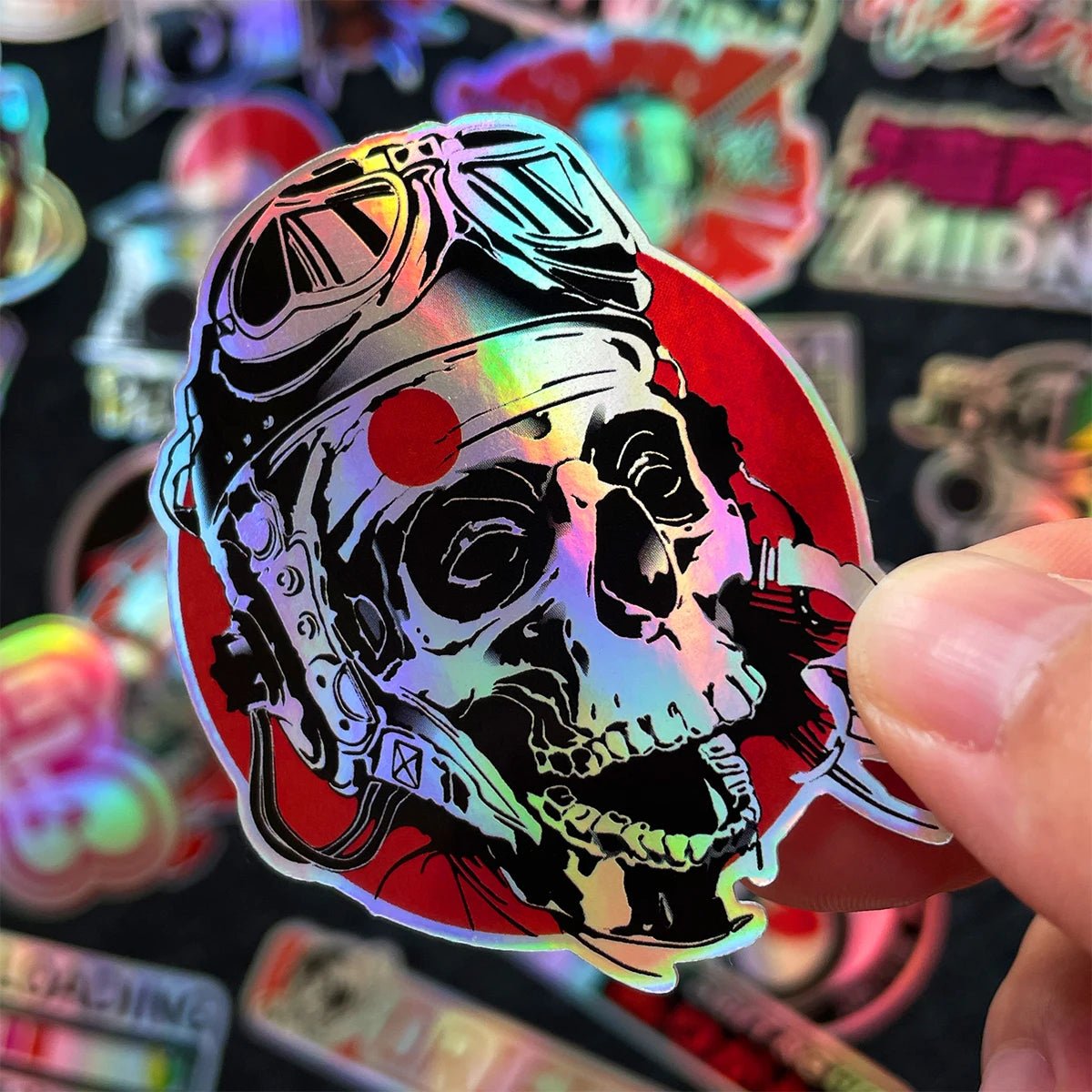 40 PCS/Lot laser Rainbow Random Motorcycle Stickers Car Moto Bike Helmet Fuel Tank JDM Logo Accessories Decals For Kawasaki Voge - Checkouts USA