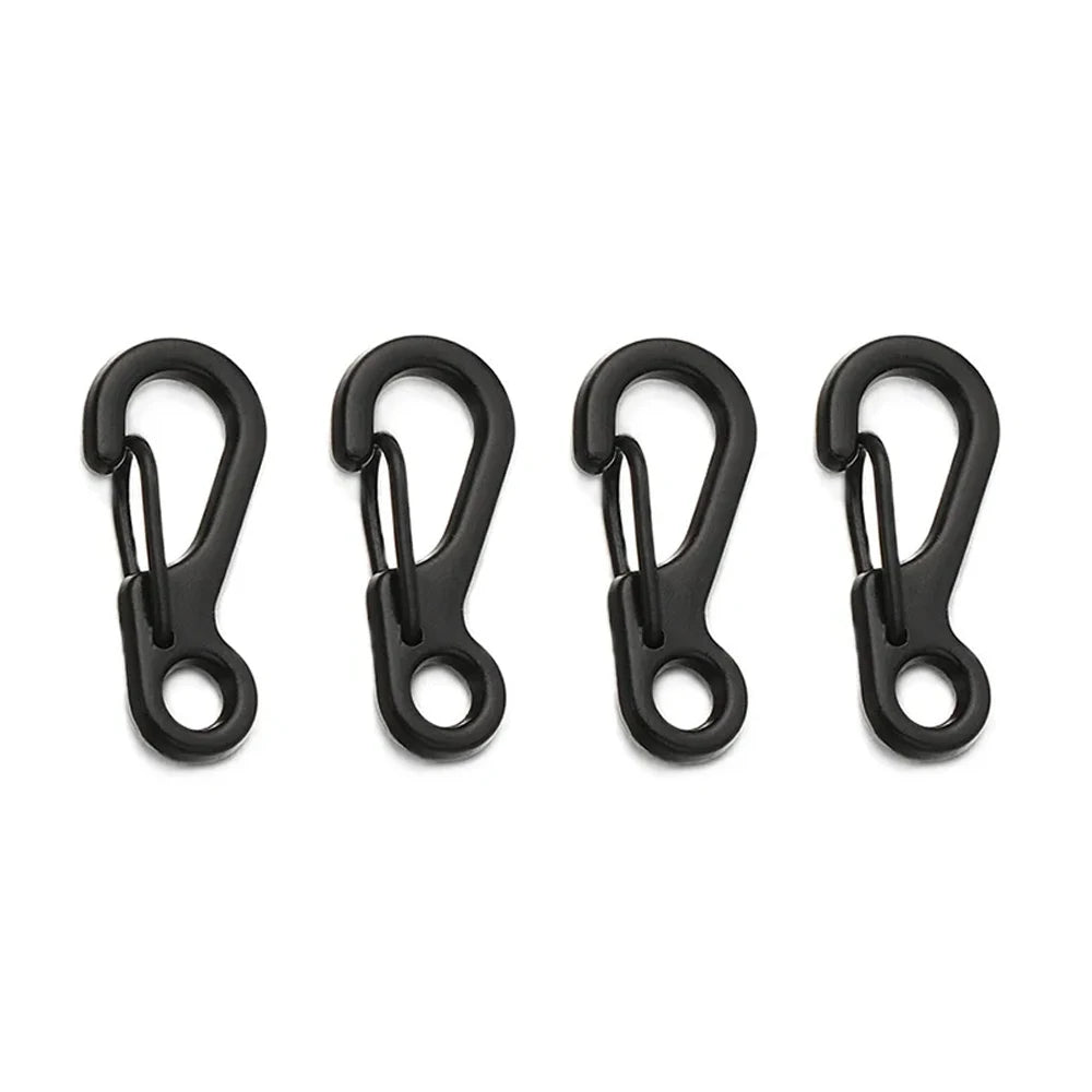 4/10Pcs Carabiner D - Ring Key Chain Spring Clips Mini Aluminium Alloy Hang Buckle Survival EDC Gear Outdoor Camping Keyring Tool - Checkouts UK