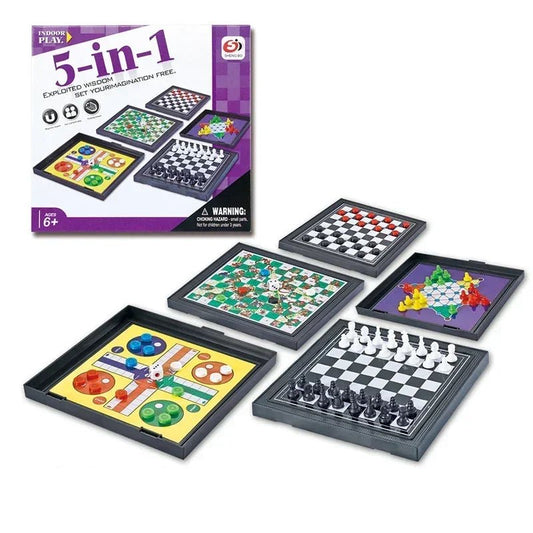 5 In 1 Board Game Educational Toy For Friend Children Gift - Checkouts USA
