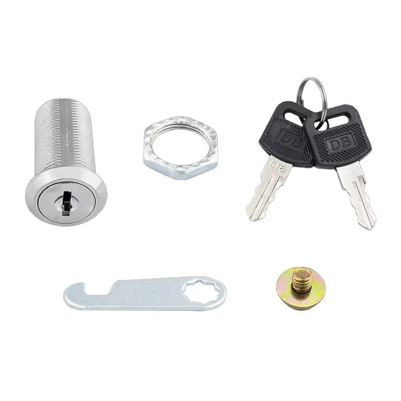 5/ Sets Security Cam Lock Metal Cylinder With 2 Keys for Mailbox File Cabinet Furniture Hardware 16MM/20MM/25MM/30MM - Checkouts USA