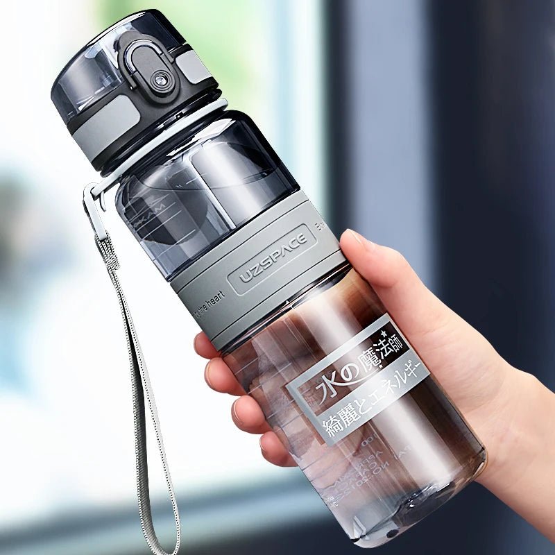 500/1000ml Sports Water Bottles BPA Free Portable Leakproof Shaker Outdoor Tour Gym Drink Bottle Eco - friendly Plastic Coffee Cup - Checkouts UK