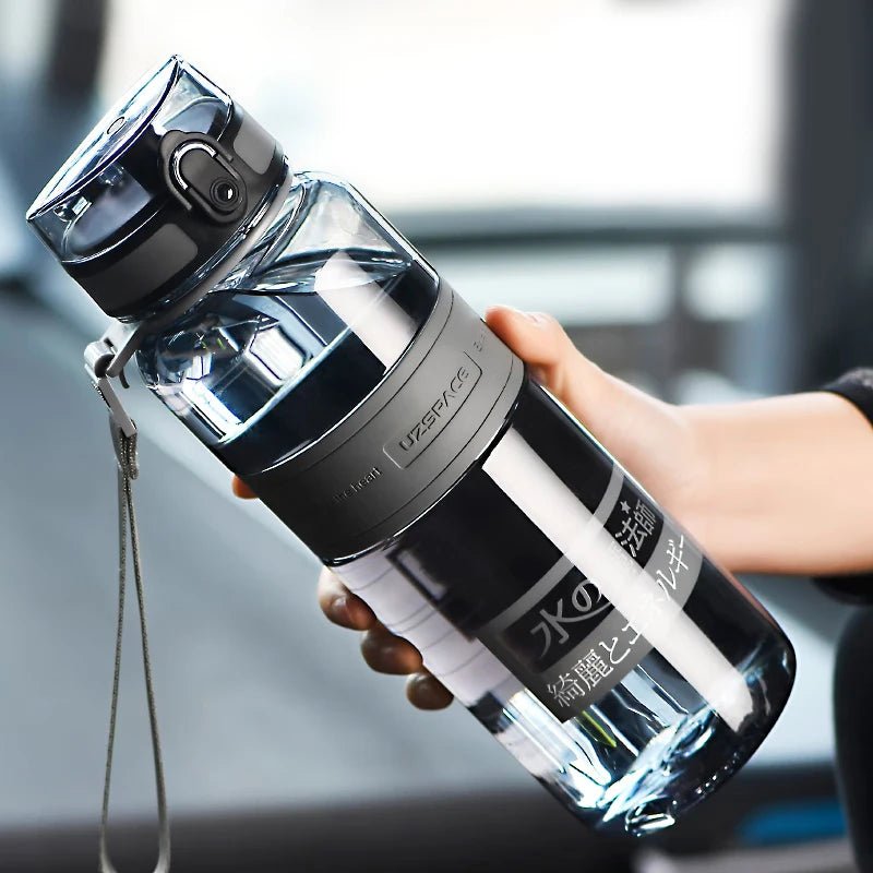 500/1000ml Sports Water Bottles BPA Free Portable Leakproof Shaker Outdoor Tour Gym Drink Bottle Eco - friendly Plastic Coffee Cup - Checkouts UK