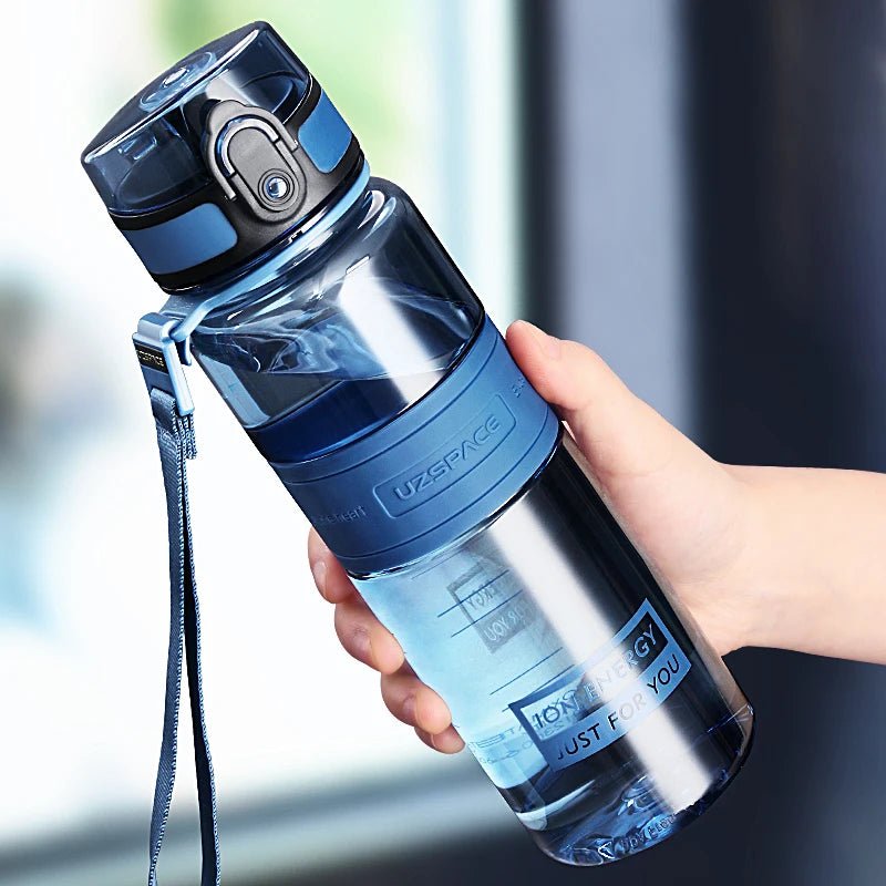 500/1000ml Sports Water Bottles BPA Free Portable Leakproof Shaker Outdoor Tour Gym Drink Bottle Eco - friendly Plastic Coffee Cup - Checkouts UK
