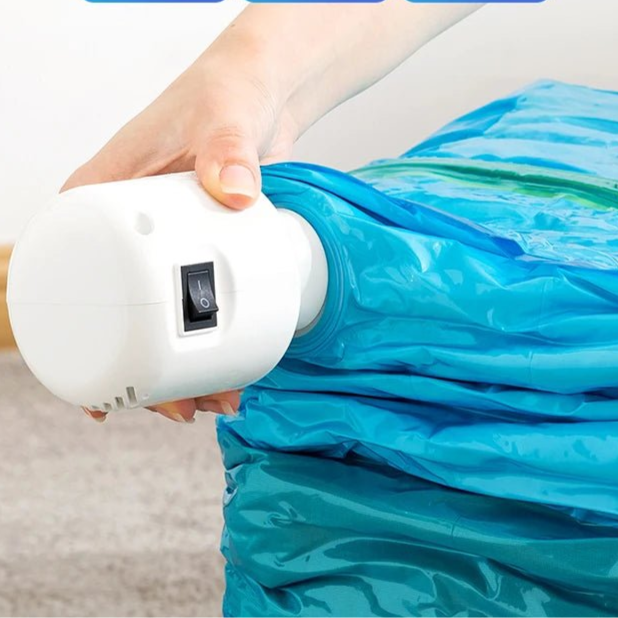 55W Powerful Vacuum Pump Vacuum Bag Clothes Storage Bag Folding Compressed Electric Sealer Machine Space Saver Travel Organizer - Checkouts UK