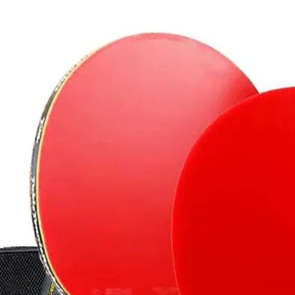 5/6 Star Table Tennis Racket 2PCS Professional Ping Pong Racket Set Pimples - in Rubber Hight Quality Blade Bat Paddle with Bag - Checkouts UK