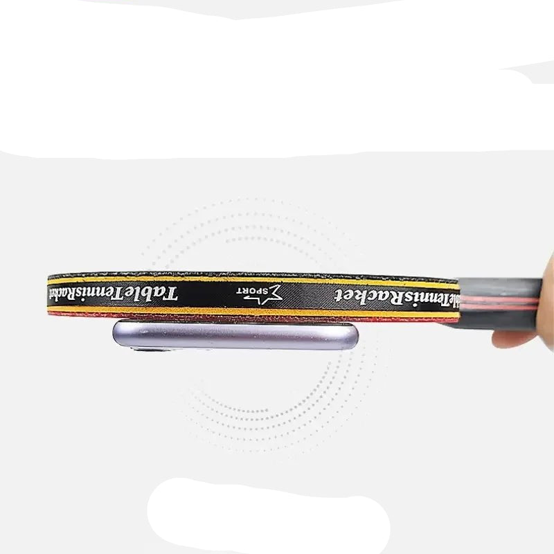 5/6 Star Table Tennis Racket 2PCS Professional Ping Pong Racket Set Pimples - in Rubber Hight Quality Blade Bat Paddle with Bag - Checkouts UK