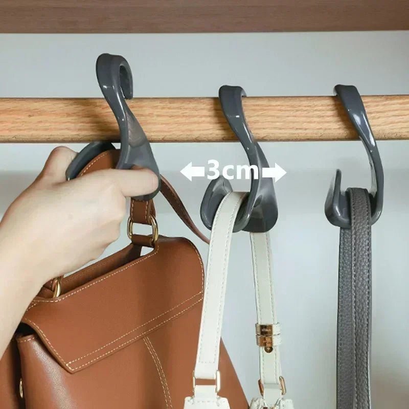 5pcs bag hanger hook Handbag hat scarf storage rack wardrobe backpack hook Handbag Holder Storage Rack Organization - Checkouts UK