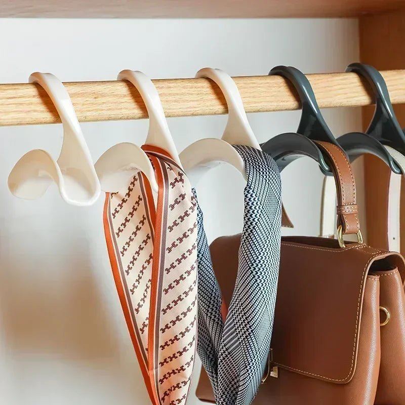 5pcs bag hanger hook Handbag hat scarf storage rack wardrobe backpack hook Handbag Holder Storage Rack Organization - Checkouts UK