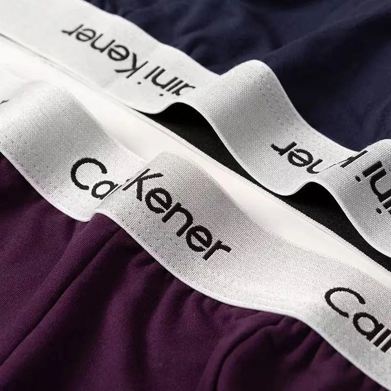 5Pcs/Men's Shorts Brand Underwear Fashion Trend Sexy Boxer Breathable Soft Boxers Men Classic Black Solid Color Underwear Men - Checkouts UK