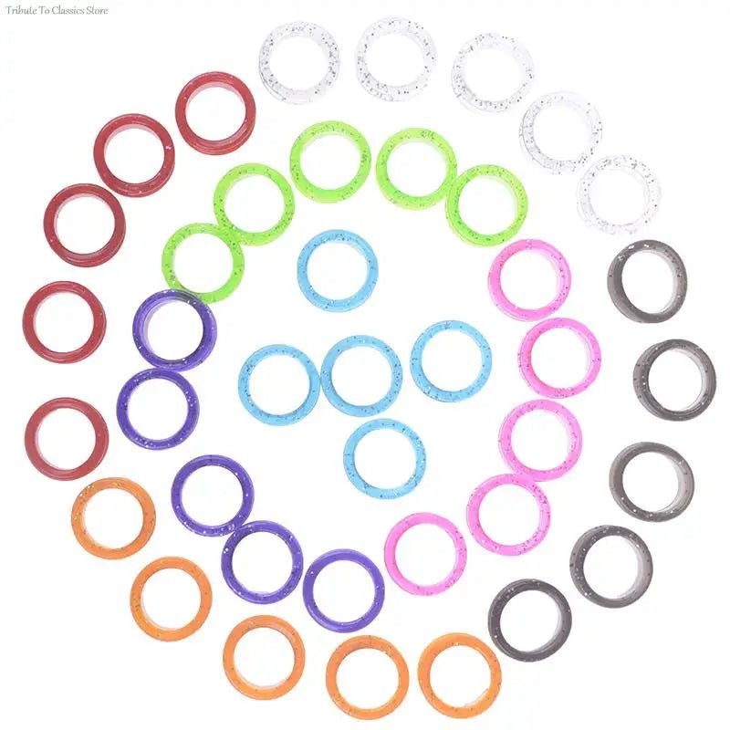 5X Professional Pet Grooming Scissors Protector Cutting Curved Thinning Shears Silicone Finger Rings for Cat Dog Hair Scissors - Furbury