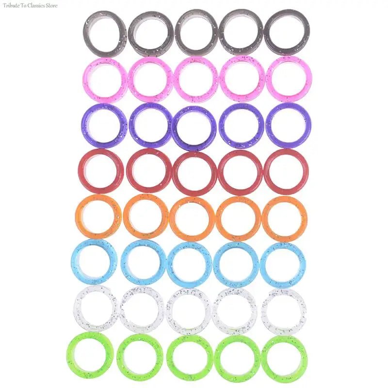 5X Professional Pet Grooming Scissors Protector Cutting Curved Thinning Shears Silicone Finger Rings for Cat Dog Hair Scissors - Furbury