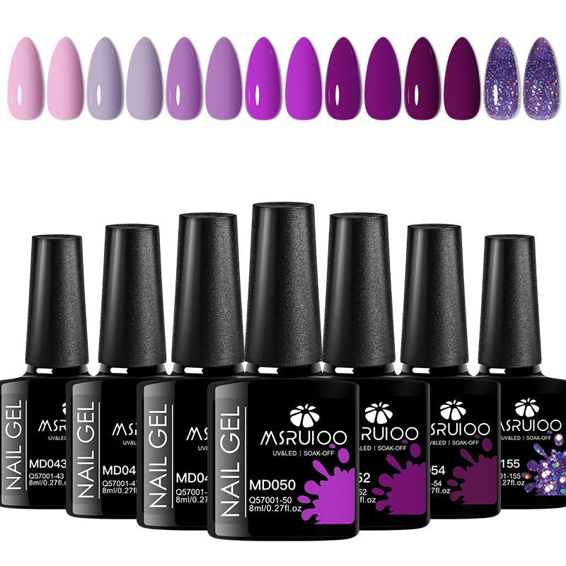 7pc Nail Gel Polish Set DIY Nail Art Design All For Decoration Soak Off UV Gel Long Lasting Manicure Painting Gel Vernis Kits - Checkouts UK