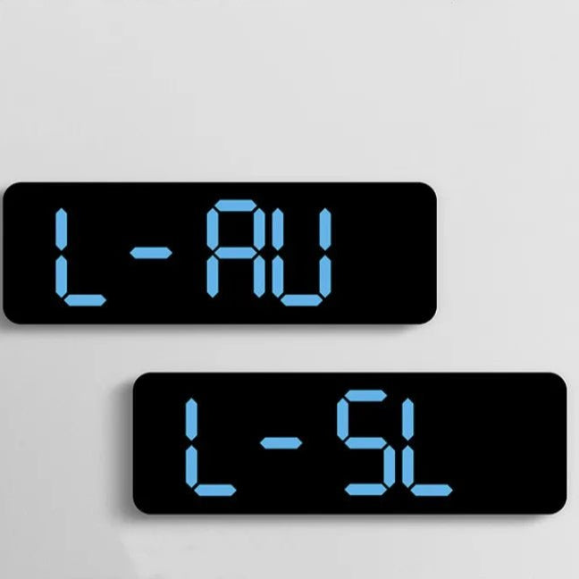 9 Inch Large Digital Wall Clock USB Powered TEMP Humidity Week Auto Dimmer DST Table Clock 12/24H Electronic LED Alarm Clock - Checkouts UK