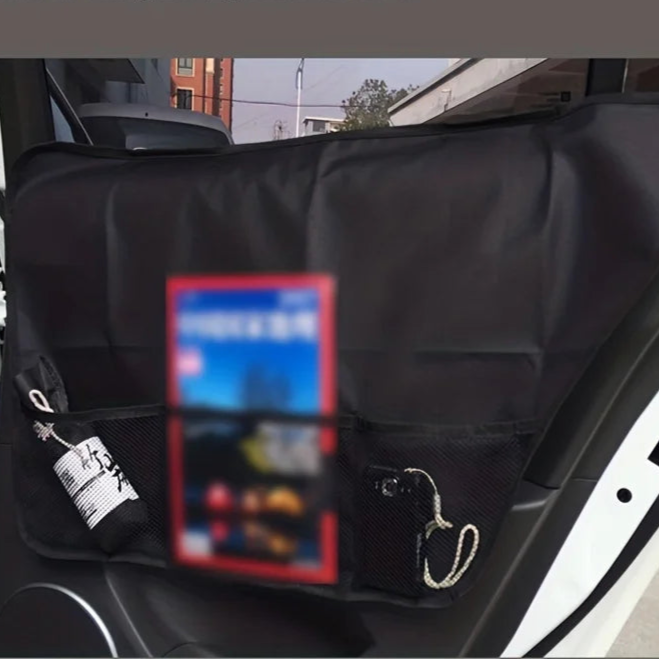 Car Pet Mat Side Door Anti Scratch Anti Kick Oxford Cloth Protective Mat Car Pet Supplies