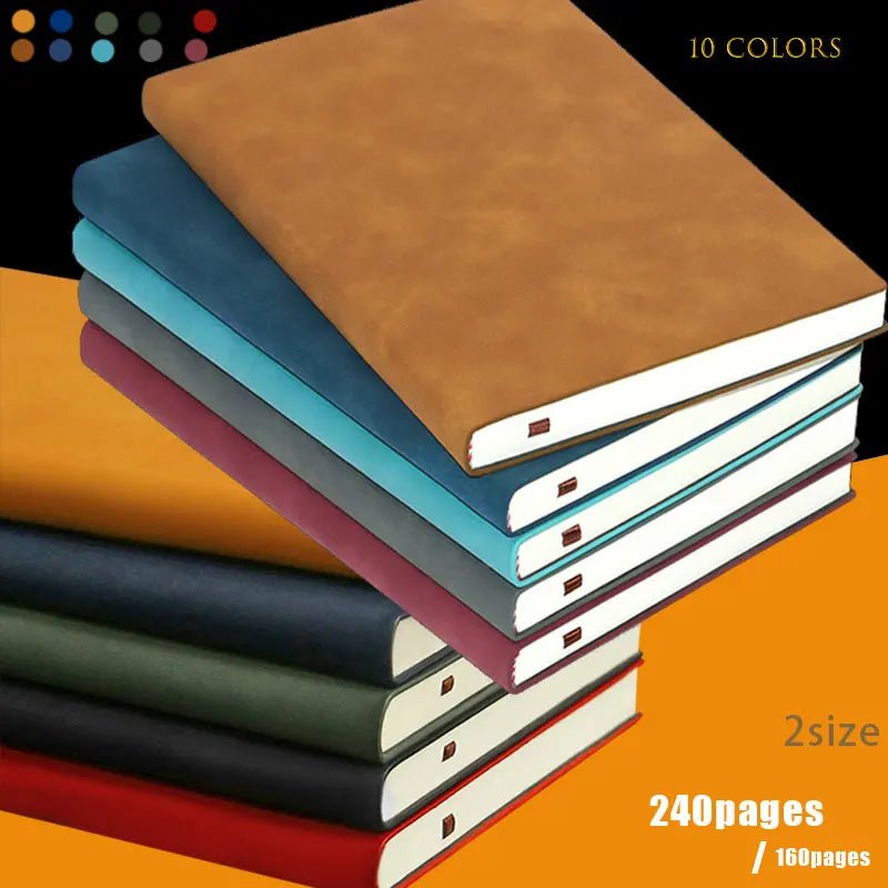 A5 A6 Sheepin Notebook Leather Office Journal Diary notepad Stationery Student Class lined NoteBook 160pages/240pages - Checkouts USA