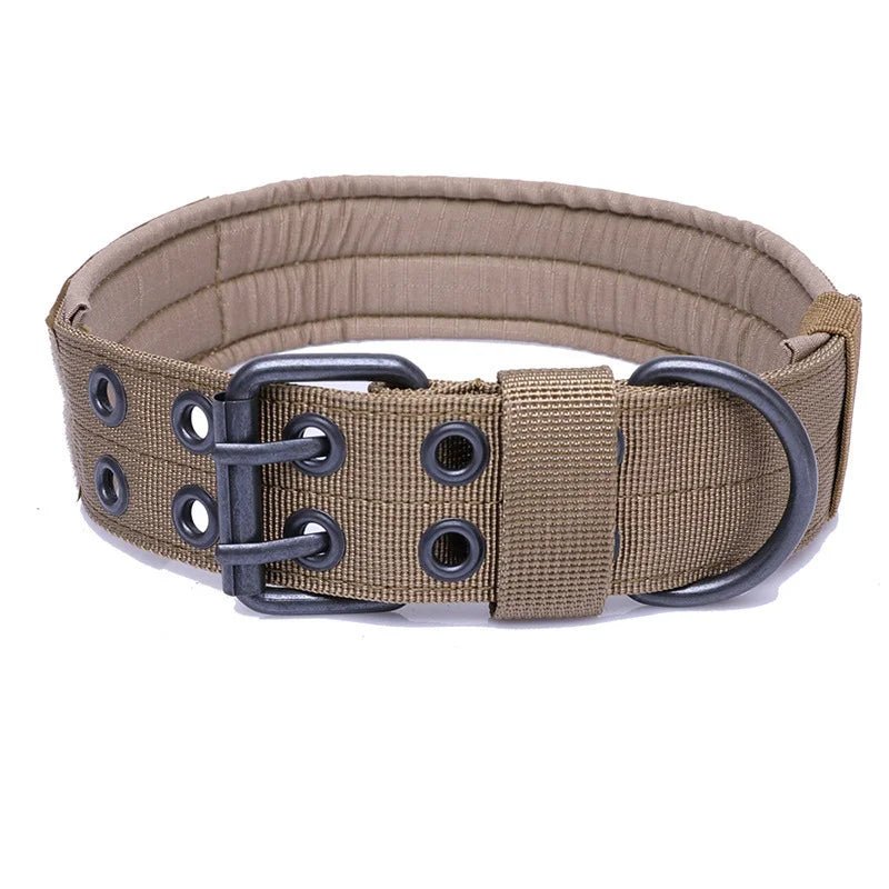 Adjustable Dog Collar Classic Reflective Training Military Dog Collar Nylon Heavy Duty Tactical Dog Collar German Shepherd - Checkouts UK