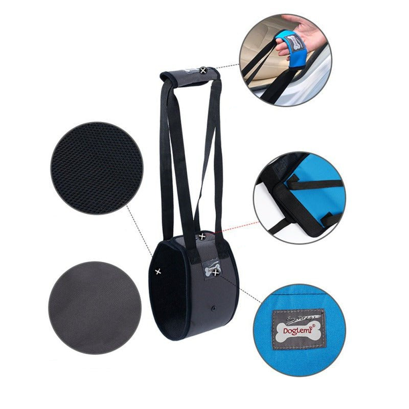 Adjustable Dog Lift Sling Harness For Back Legs Pet Support Sling Help Weak Legs Stand Up Pet Dogs Aid Assist Tool For Old Dogs - Checkouts UK