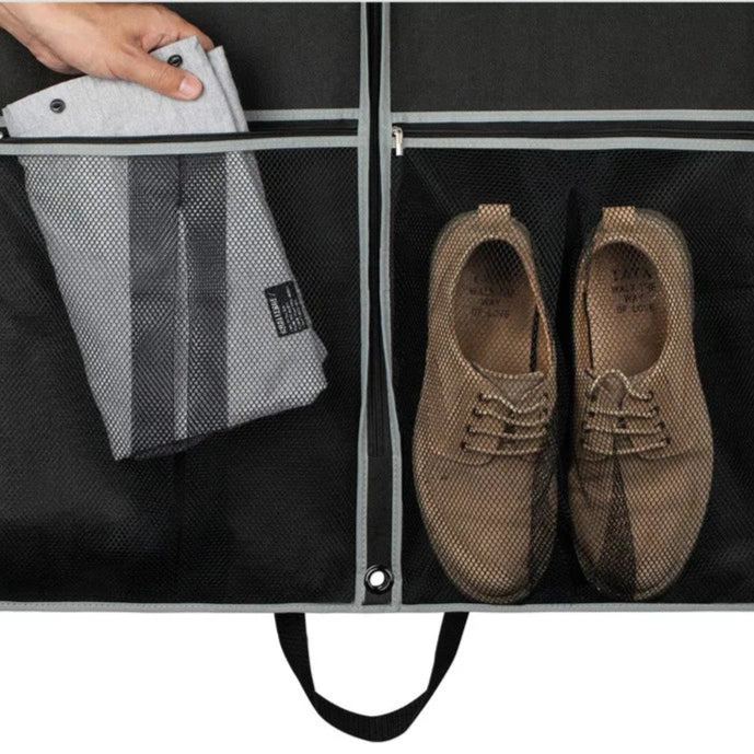 Bag Suit Bags for Travel and Storage Gusseted Zipper Suit Cover Protector with Large Accessory Pockets and Carry Handles - Checkouts UK