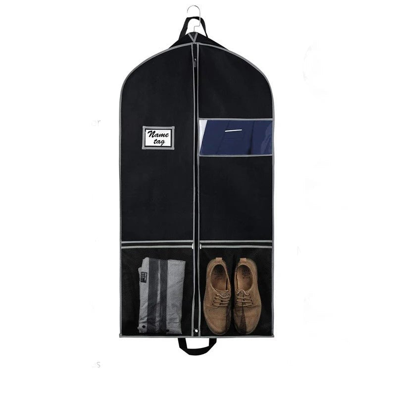 Bag Suit Bags for Travel and Storage Gusseted Zipper Suit Cover Protector with Large Accessory Pockets and Carry Handles - Checkouts UK