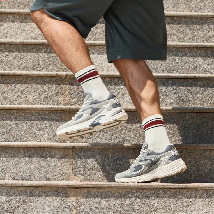 Bassploa Men Running Shoes 2024 New Casual Mesh Breathable Lace - Up Sport Shoes Male Fashion Lightweight Non - Slip Walking Shoes - Checkouts UK