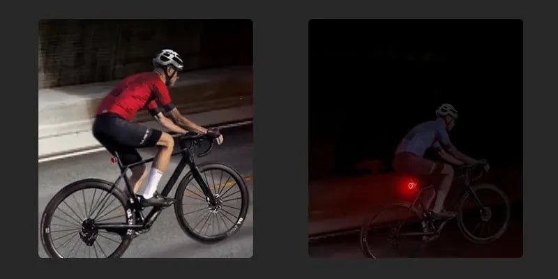 Bicycle Rear Light USB Charging High Visibility Multifunction Flashing With Brake Sensor Tail Light MTB Road Bike Lamps - Checkouts UK