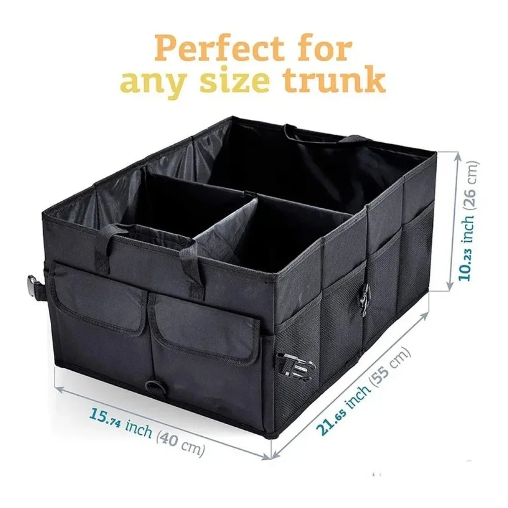 Big Capacity Car Storage Box Car Trunk Organizer Eco - Friendly Super Durable Collapsible Cargo Storage Tool Auto Trucks Trunk Box - Checkouts USA