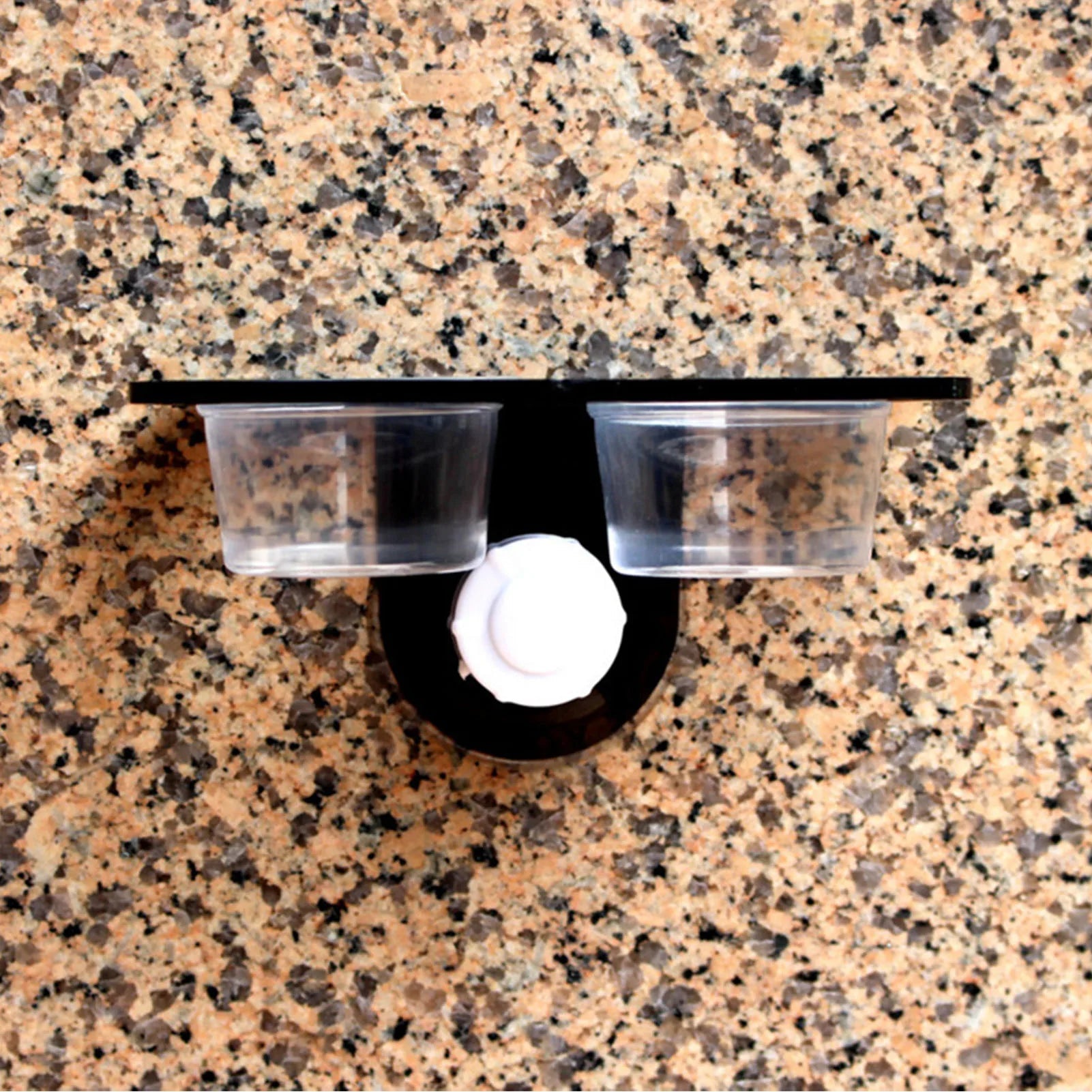 Black Plastic Gecko Feeder Ledge Space Saving Reptile Feeding Ledge for Lizard Gecko Pet Accessories Supplies - Furbury