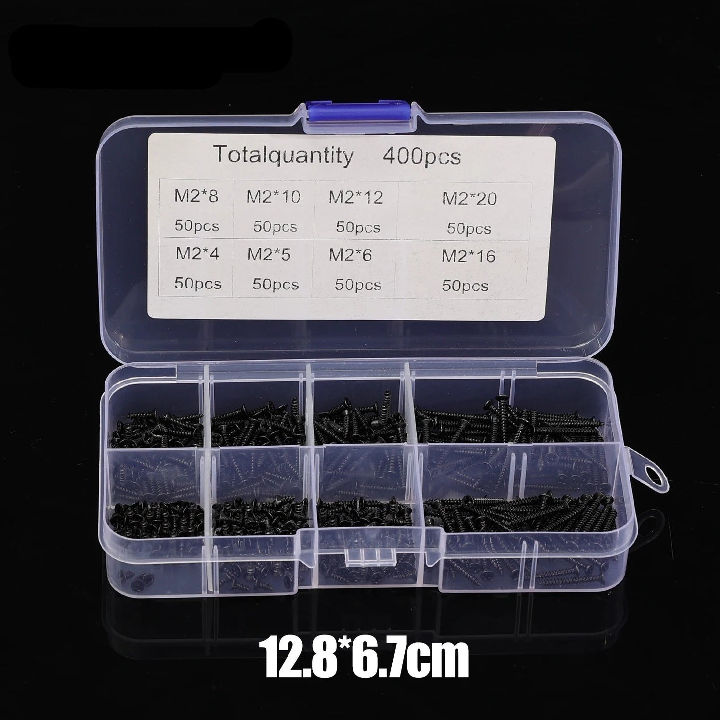 Black Self - Tapping Screw Cross Drill Woodworking Installation Fasteners Screws Household Hardware Repair Tools Assortment Kits - Checkouts USA