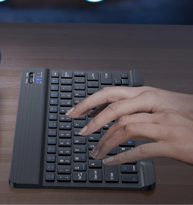 Bluetooth Wireless Keyboard Mini Keyboard For MacBook iPad 2.4G Rechargeable Gaming Receiver For Android iOS Windows - Checkouts UK