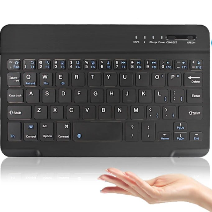 Bluetooth Wireless Keyboard Mini Keyboard For MacBook iPad 2.4G Rechargeable Gaming Receiver For Android iOS Windows - Checkouts UK