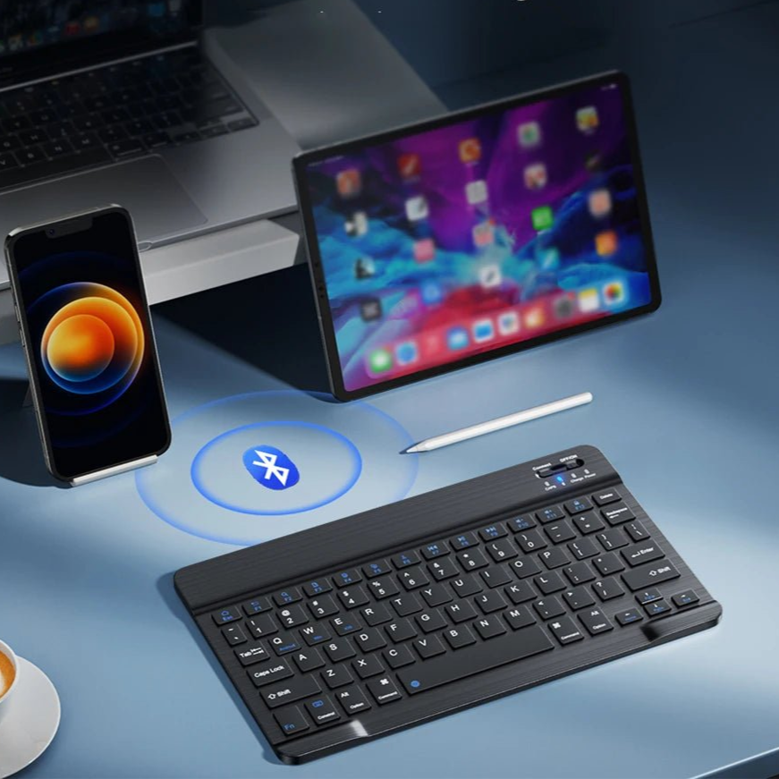 Bluetooth Wireless Keyboard Mini Keyboard For MacBook iPad 2.4G Rechargeable Gaming Receiver For Android iOS Windows - Checkouts UK