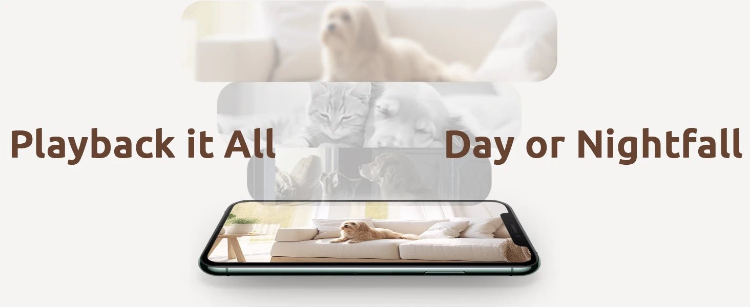 blurams Pet Camera 2K, 360° Indoor Security Camera, Dog Camera with Phone App, PTZ Cameras for Home Security Indoor, 2 - Way Audio - Furbury