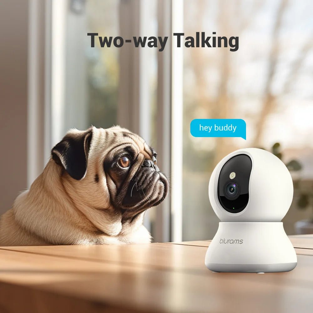 blurams Pet Camera 2K, 360° Indoor Security Camera, Dog Camera with Phone App, PTZ Cameras for Home Security Indoor, 2 - Way Audio - Furbury