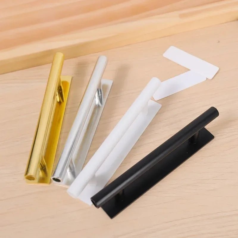 Cabinet Drawer Handle Self - adhesive Door Pulls Wardrobe Handle Kitchen Cabinet Window Glass Door Knobs Furniture Hardware Pull - Checkouts USA