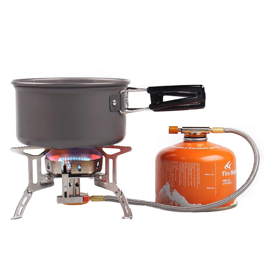 Camping Tourist Burner Big Power Gas Stove Cookware Portable Furnace Picnic Barbecue Tourism Supplies Outdoor recreation - Checkouts UK