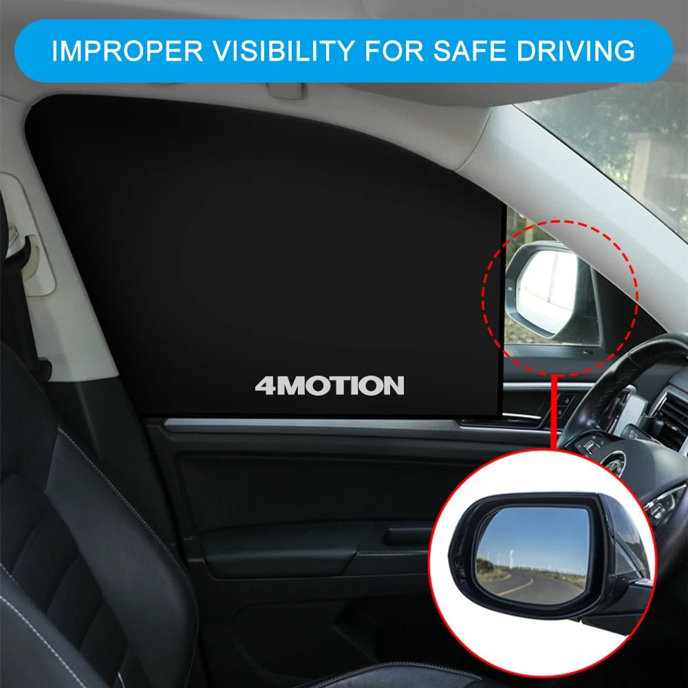Car Folding Strong Magnetic Adsorption Window Curtains For VW - TSI TDI 4Motion Polo Tiguan Golf 7 Touran Bora CC Auto Accessories - Checkouts USA